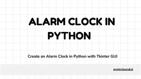 Image result for How to Create an Alarm in Python
