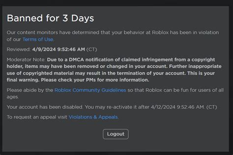 Toradh íomhá ar Roblox DMCA