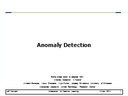 Image result for Anomaly Detection Slides Example