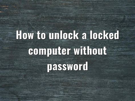 Image result for How to Access Computer without Password