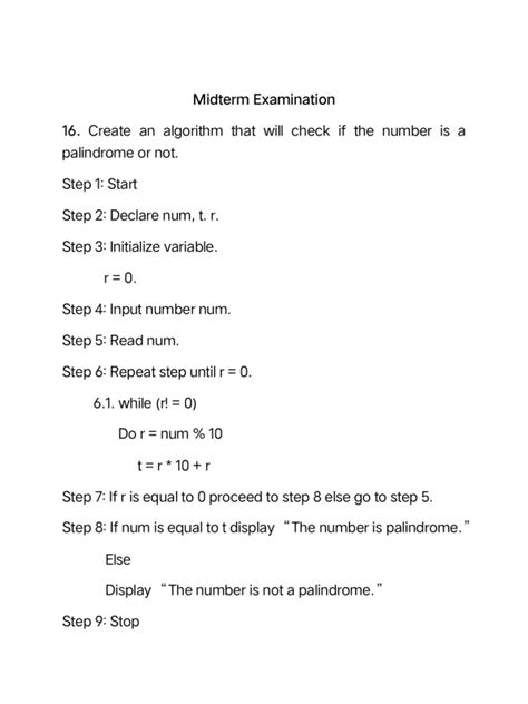 Image result for Analysis for Java Program for Check Number Is Palindrome or Not in Steps