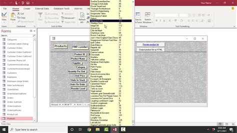 Using Combo Box in Access に対する画像結果