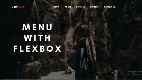 Image result for CSS3 Flex Simple Navbar Example