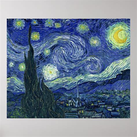 Starry Night Poster | Zazzle.com