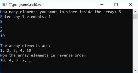Afbeeldingsresultaten voor C++ Reverse Array