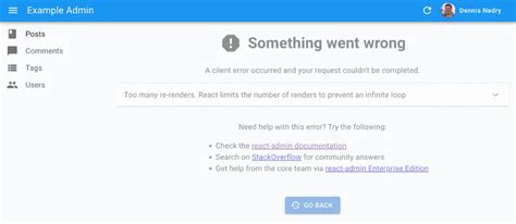 Showing Error in Desktop React に対する画像結果