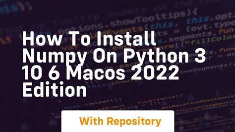 Toradh íomhá ar Install Numpy for Python 3 10 64