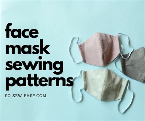 Toradh íomhá ar Face Mask Patterns to Sew