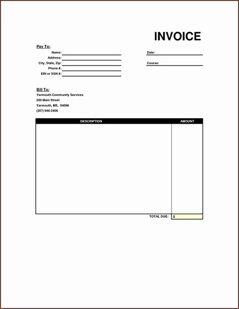 Afbeeldingsresultaten voor Blank Commercial Invoice Template PDF