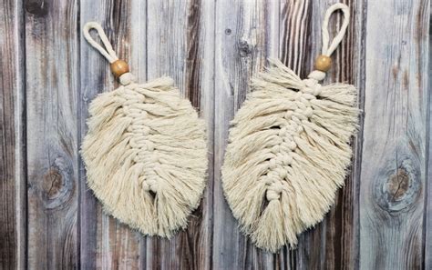 Image result for Macrame Feathers with Wool