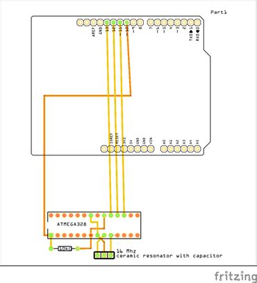 Toradh íomhá ar Arduino Wuertklok