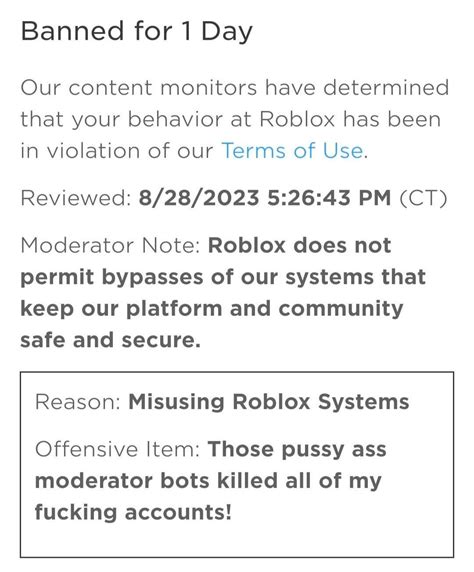 Image result for Perm Ban On Roblox