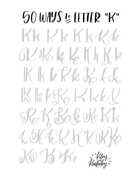 Image result for K Lettering
