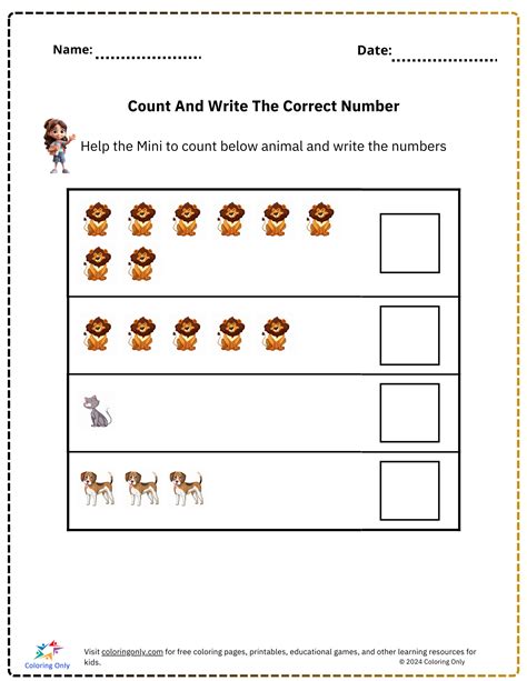 Image result for Counting Number 10 Worksheet