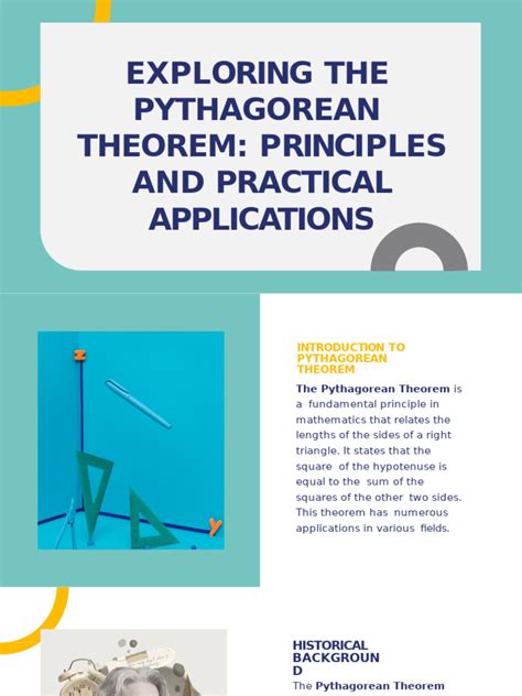 Slidesgo Exploring the Pythagorean Theorem Principles and Practical ...