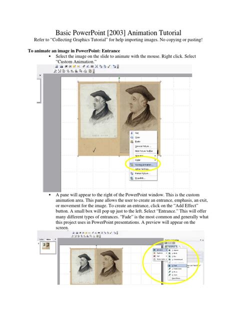 Basic Power Point Animation Tutorial | PDF | Menu (Computing ...