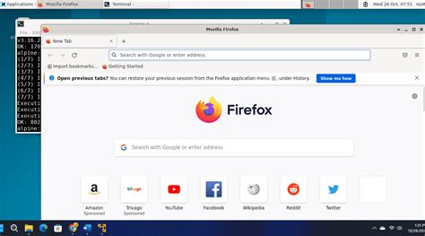 Toradh íomhá ar Linux Web Browser