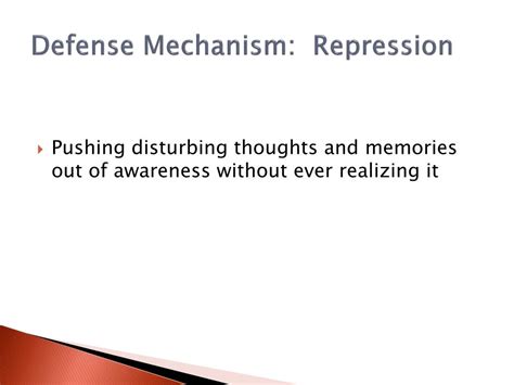 Image result for Repression Defense Mechanism Example