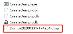 Dump Check.exe に対する画像結果