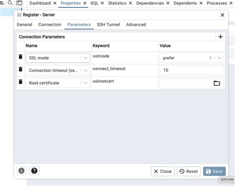 Afbeeldingsresultaten voor pgAdmin Connect to Database