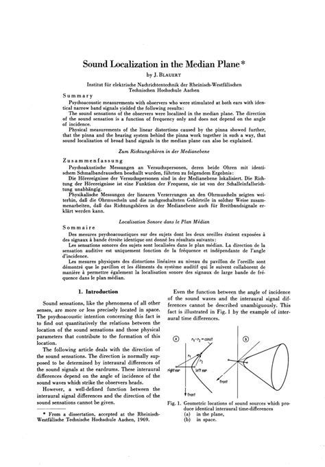 Image result for Sound Localization Test Result Experiment.pdf