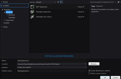 Image result for Open .Net Projct Visual Studio but Empty