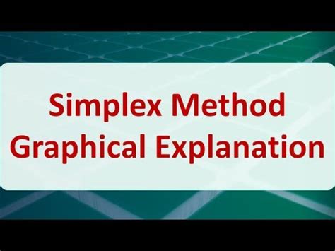 Afbeeldingsresultaten voor Graphical Form of the Simplex Method