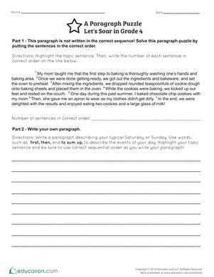 Toradh íomhá ar 4th Grade Paragraph Writing