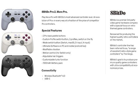 Toradh íomhá ar 8Bitdo Pro 2 Battery