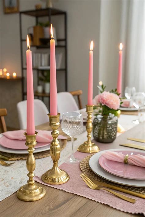Image result for Pink and Gold Table Setting Ideas