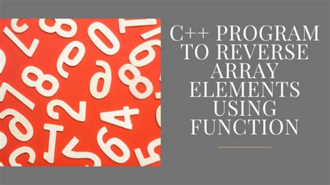 Afbeeldingsresultaten voor C++ Reverse Array