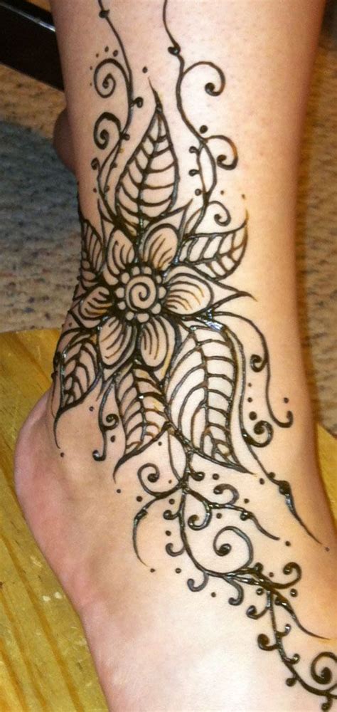Image result for Ankle Henna Designs