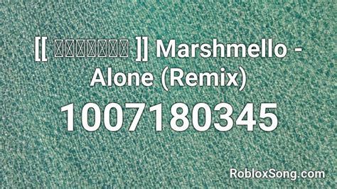 Image result for Marshmello Alone Roblox ID