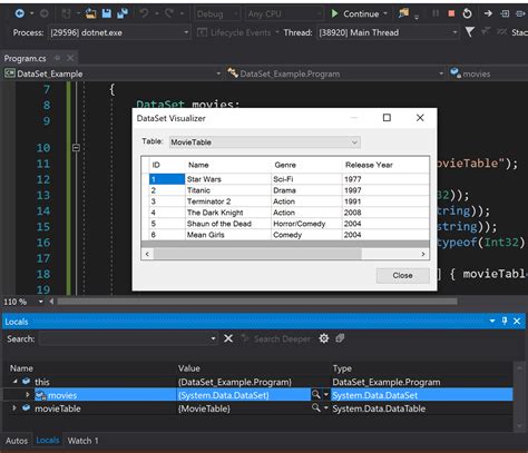 Toradh íomhá ar Visual Studio 2019 C MySQL