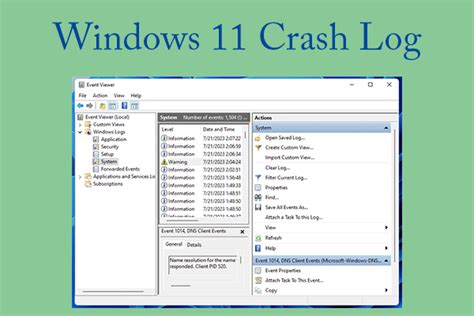 Image result for Windows Crash Log