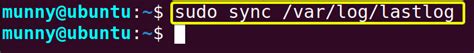 Toradh íomhá ar Db2sync Command Linux