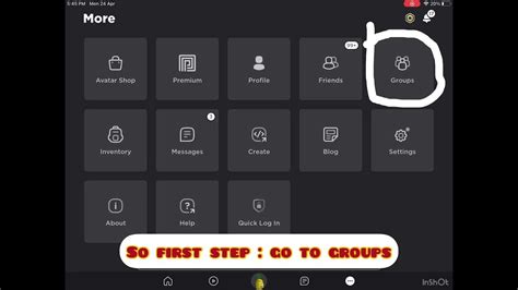 Image result for How to Go to My Group Admin Page On Roblox