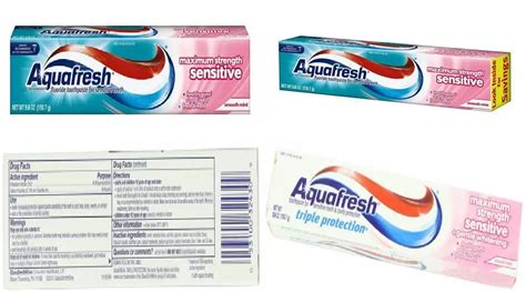 Image result for Aquafresh Toothpaste Ingredients