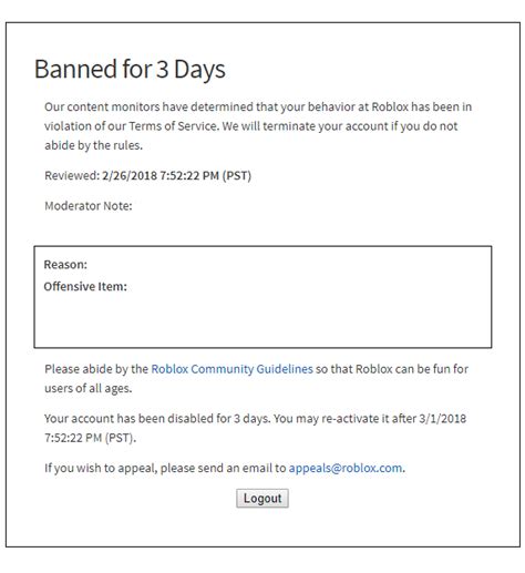 Roblox Ban Days に対する画像結果