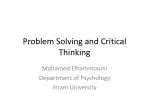 Image result for Problem Solving and Critical Thinking Presentation Opening