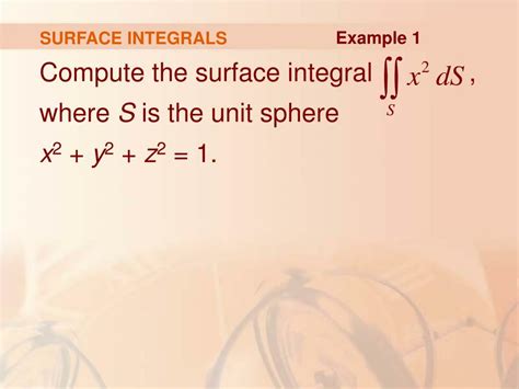 Image result for Surface Integral Example