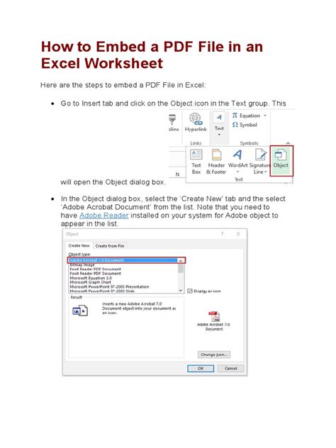 Image result for How to Attach PDF File in Excel Worksheet
