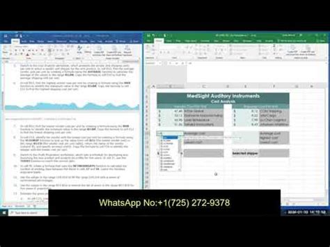 Excel Module 7 Sam Project B に対する画像結果