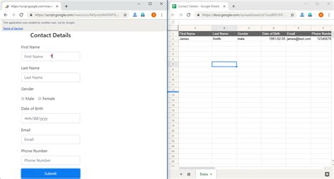Image result for HTML Form Code to Submit Data to Google Sheets