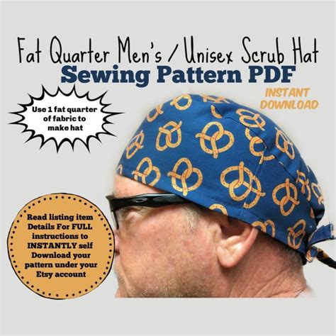 Afbeeldingsresultaten voor Scrub Cap Pattern Printable