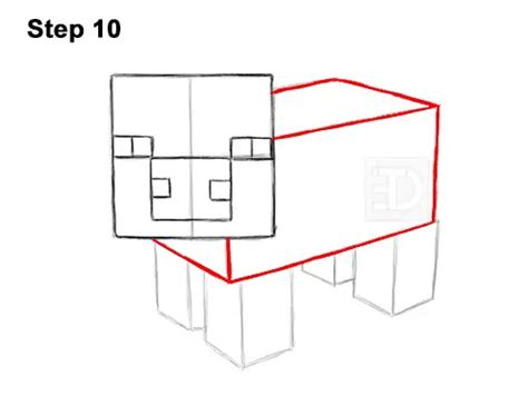 Toradh íomhá ar How to Draw Minecraft Pig