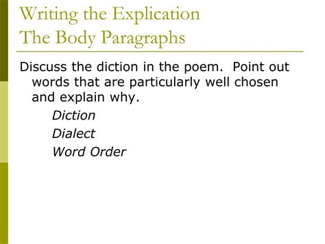 Image result for Explication Example