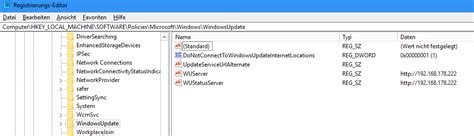 Image result for WSUS Regedit
