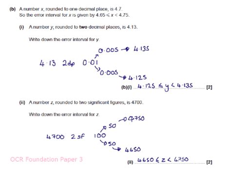 Image result for Error Interval Higher Tier