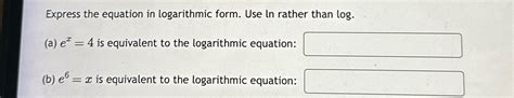 Image result for Express the Equation in Logarithmic Form